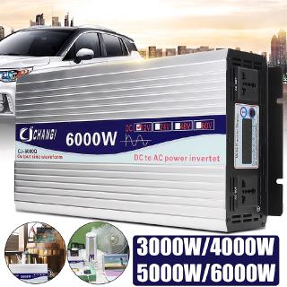 3000W / 4000W / 5000W / 6000W อัจฉริยะหน้าจอแสดงผลเพียวไซน์เวฟอินเวอร์เตอร์ไฟฟ้า 12V / 24V 220V การแปลงสีอะแดปเตอร์