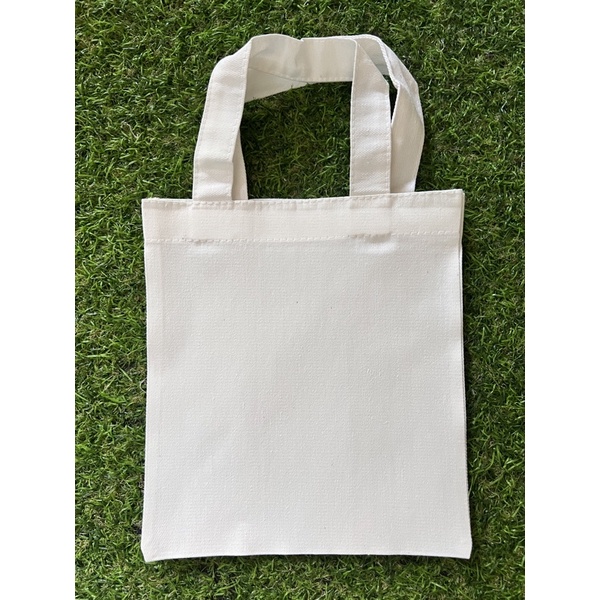 ถุงผ้าดิบ กระเป๋าผ้าดิบ 8x10 พร้อมส่ง ผ้าหนา สายหนา
