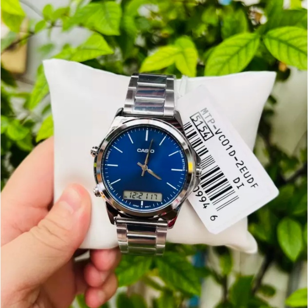Casio ของแท้ นาฬิกาผู้ชาย สองระบบ เข็มและดิจิตอล MTP-VC01 รุ่น MTP-VC01D, MTP-VC01L/SMILEYTIME