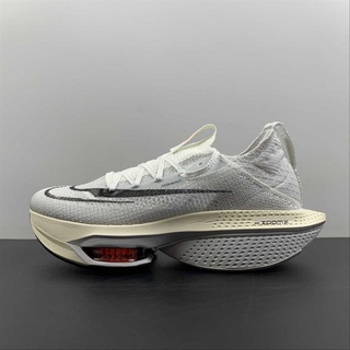 N-I-K-E Air Zoom Alphafly NEXT% 2 "Prototype" รองเท้าวิ่งกีฬาสีขาว/รวมสีส้ม-ดำ