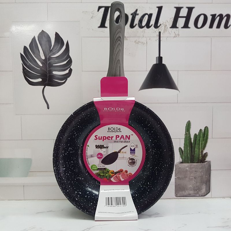 WOK (WAJAN) 24 ซม. BLACK DARK KNIGHT Original BOLDe