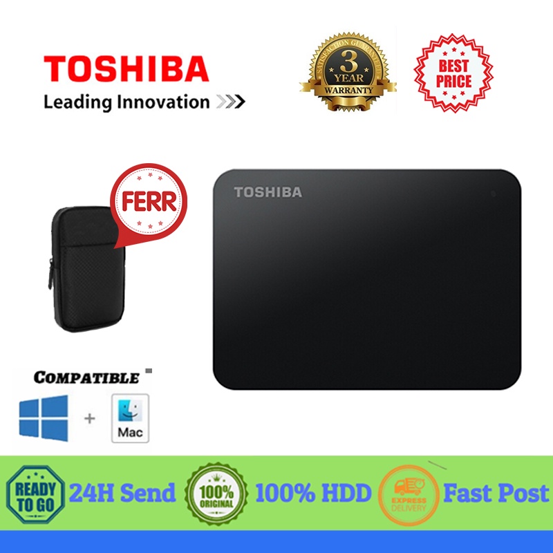 で【biuboom.YP】TOSHIBA 500GB/1TB/2TB High Speed USB 3.0 External Hard Disk Drive for PC Laptop