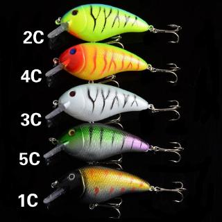 5 ชิ้นลาย Crankbait ทะเลตกปลาเหยื่อล่อ 8.5 เซนติเมตร /15.2 กรัมโมโหลอยเหยื่อ