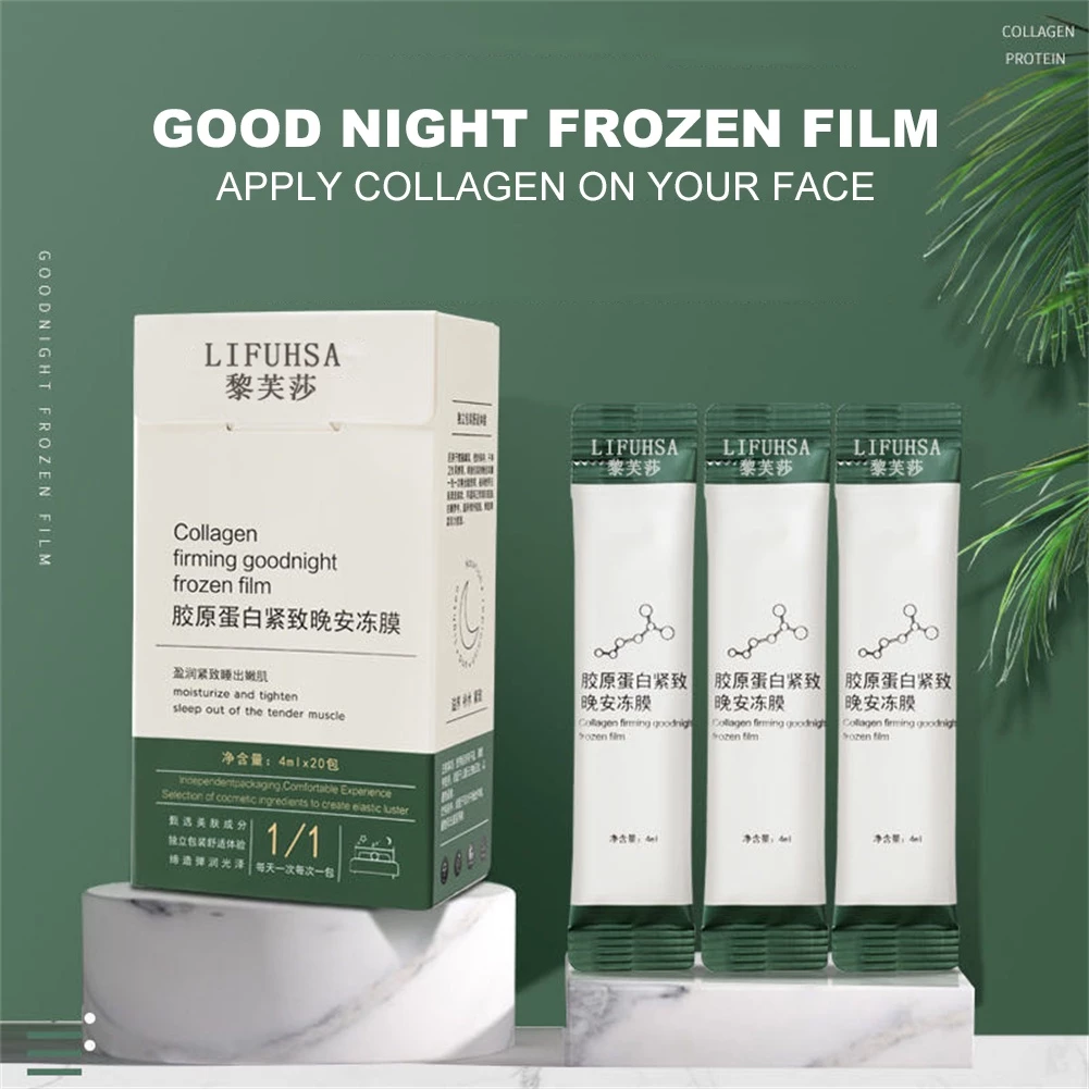 ซื้อ 1 แถม 1 Firming Sleeping Mask มาส์กคอลลาเจน สกินแคร์ ปรับสีผิวให้กระจ่างใส ให้ความชุ่มชื้น มาส์กแบบไม่ต้องล้างออก 【goob】 thumbnail 3