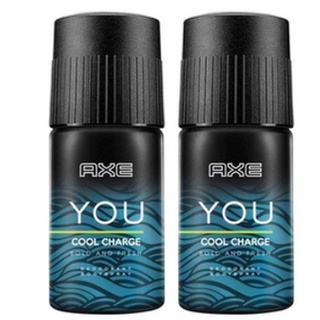 AXE Deodorant Body Spray YOU COOL CHARGE 135 ml.(2Pcs.) แอ๊กซ์ สเปรย์ ยู คูลชาร์จ 135 มล. (2 ชิ้น)