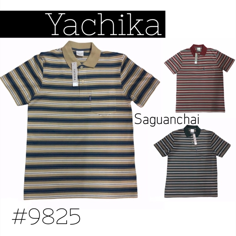 เสื้อยืดคอปก เสื้อโปโลชาย Yachika #9825