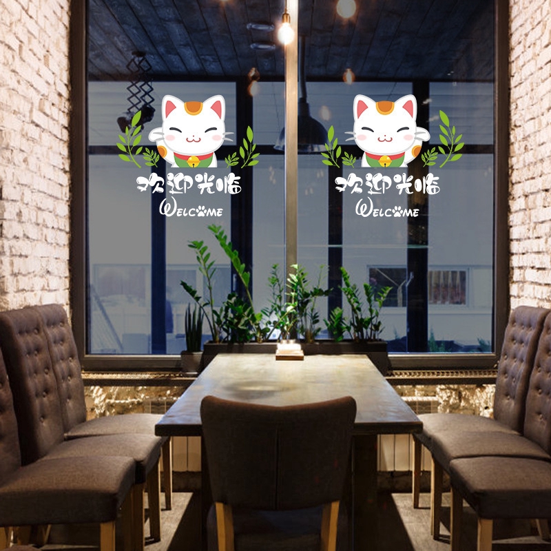 【Zooyoo】สติ๊กเกอร์ติดผนัง ยินดีต้อนรับสู่ผนังแมว Lucky Cat สติ๊กเกอร์สติกเกอร์ตกแต่งสร้างสรรค์ ราคา ถูกที่สุด ดีลบีเคเค แกลเลอรีภาพที่ 3