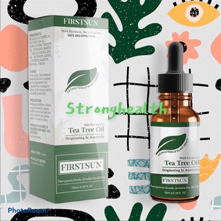 พร้อมส่ง Tea Tree Oil Shrink Pores Acne Removal Oil Control Facial Massage Care 10 ml ช่วยลดสิว กระชับรูขุมขน ออสเตรเลีย