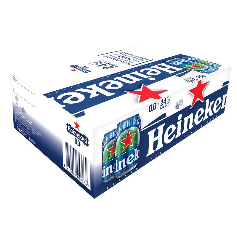 Heineken 0.0 Non-Alcoholic Malt Drink 330 ml. Pack 24