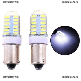 Ladyhome22❁หลอดไฟ led BA9S T11 T4W 3014 24smd 12v สําหรับติดด้านข้างรถยนต์ 2 ชิ้น