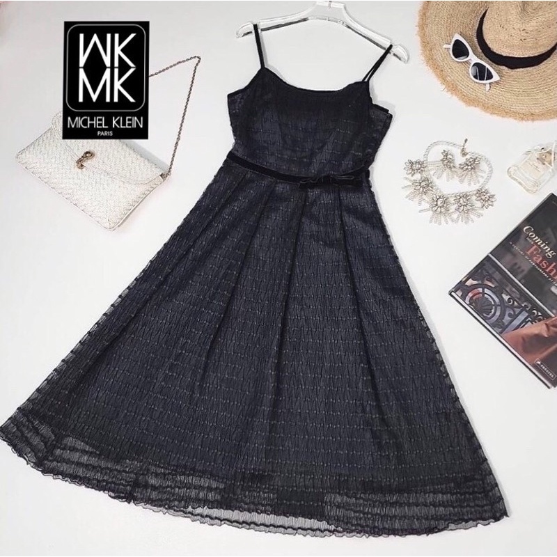 Dress แบรนด์ MK MICHEL KLEIN paris สีดำ สวยหรู