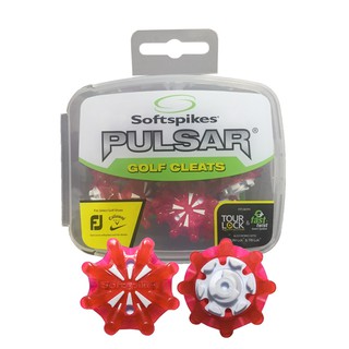 Spike SoftSpikes Pulsar Golf Cleats Tour Lock Red