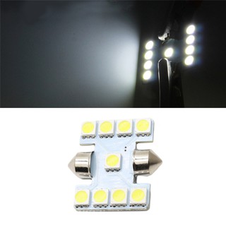 GS 1 ชิ้น 31 มม. 9 SMD ไฟ LED สีขาวสำหรับติดป้ายทะเบียนรถ