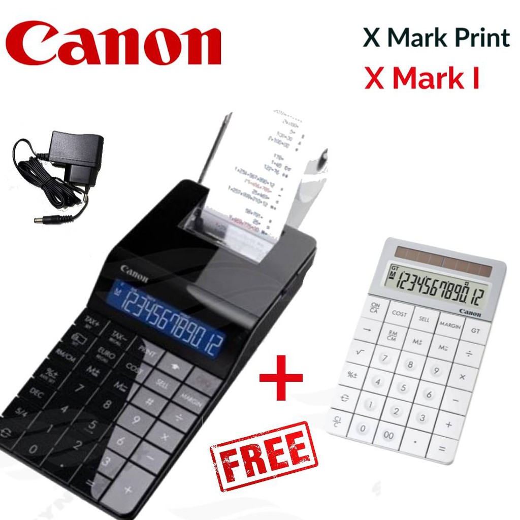เครื่องคิดเลขปริ้นกระดาษ​ CANON​ X Mark Print (Black) + X Mark I (White)