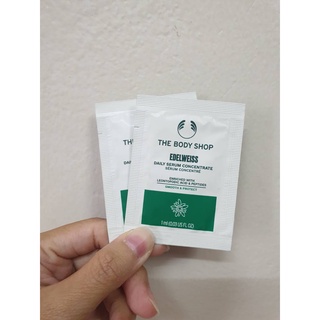 พร้อมส่ง the body shop edelweiss daily serum conccentrate 1ml เซรั่มตัวใหม่ล่าสุด