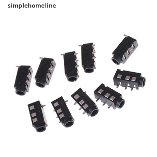 [simplehomeline] แจ็คเชื่อมต่อหูฟัง PCB ตัวเมีย PJ-320D 4 Pins SMD 3.5 มม. 10 ชิ้น