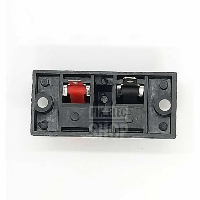 แท็ปลำโพงเล็ก 2P รุ่นมีรูยึดน็อต 2รู ขั้วต่อสายลำโพง ดำแดง แท็ปเครื่องขยายเสียง พลาสติก ข้อต่อเครื่องเสียง - รูปที่ 2