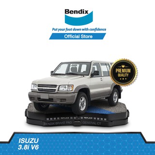 Bendix ผ้าเบรค Isuzu trooper (ทรูปเปอร์) 3.8i V6 (ปี1993-ขึ้นไป) ดิสเบรคหน้า+ดิสเบรคหลัง (DB1270,DB1280)