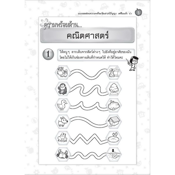 แบบทดสอบความพร้อมวัดเชาวน์ปัญญา เตรียมเข้า ป.1 NA05 รูปที่ 3