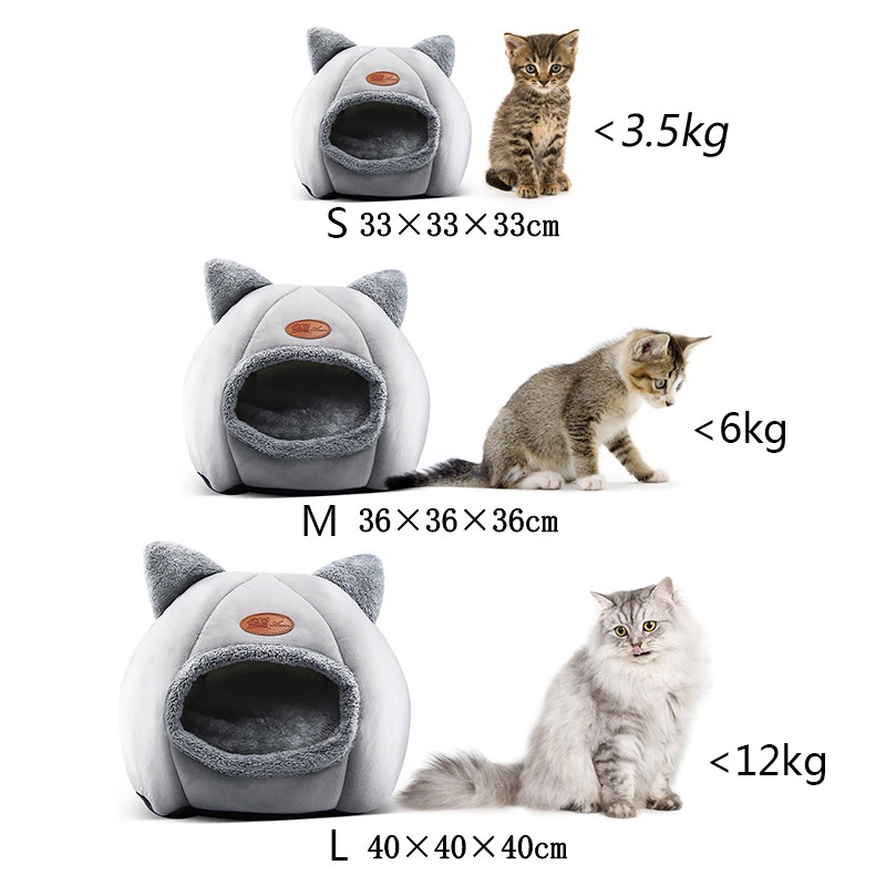  COD  บ้านแมว ที่นอนแมว M/L/XL Cat House ที่นอนสัตว์เลี้ยง กันลื่น อุปกรณ์สำหรับสุนัขแมว