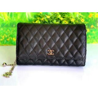 🐩CHANEL SHOULDER BAG PREMIUM GIFT🐩กระเป๋าสะพายข้าง สีดำ