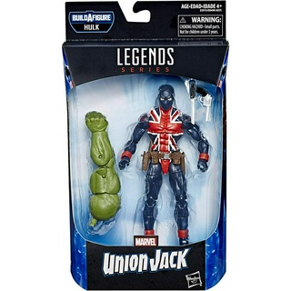 Marvel Legends Series Union Jack 6" Collectible Action Figure Toy with Accessories &amp; Build-A-Figurepiece E3975 ของเล่นฟิกเกอร์ Marvel Legends Series Union Jack 6 นิ้ว พร้อมฟิกเกอร์ Build-A-Figurepiece E3975