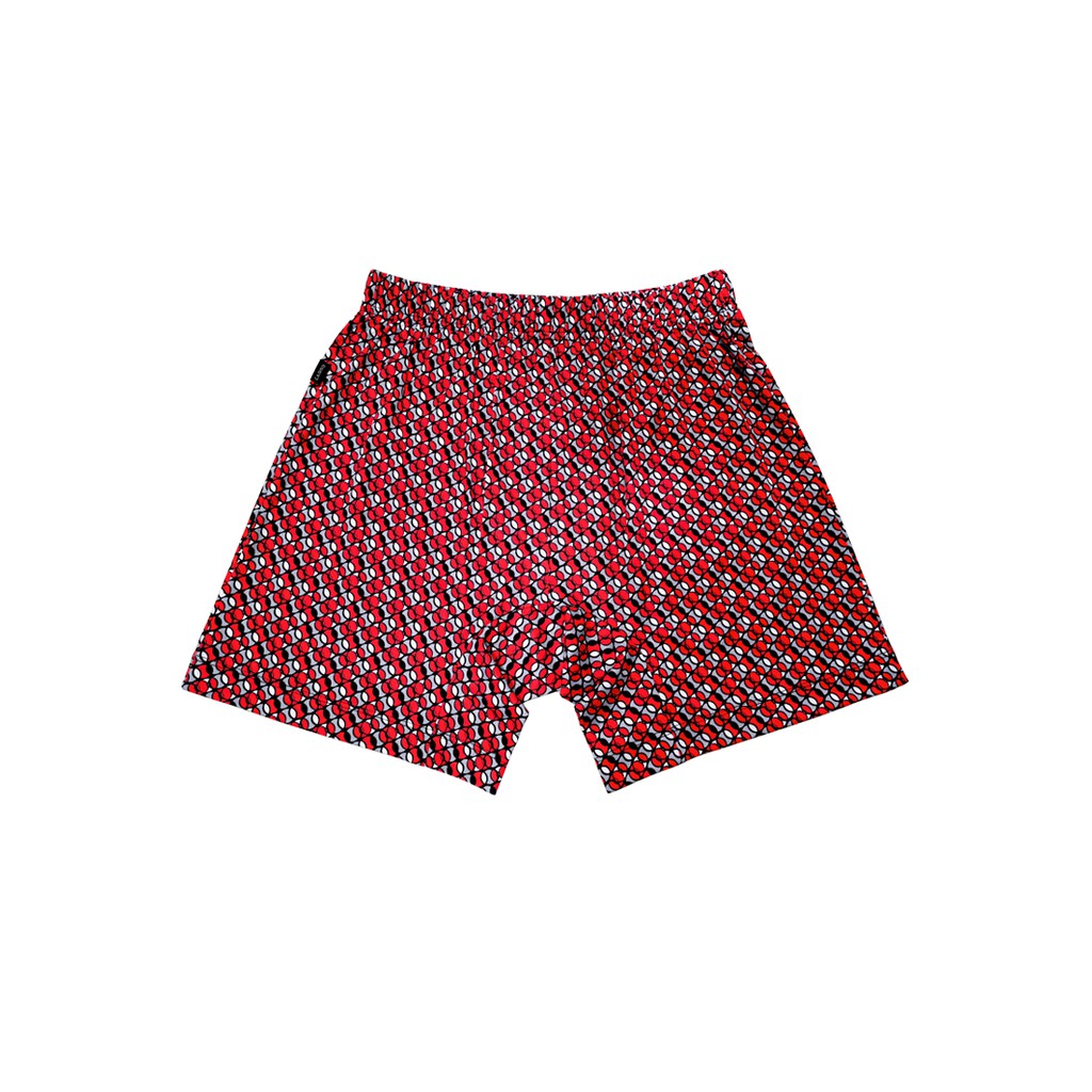 CARRO 3sixty Mens Boxer Shorts สีแดง
