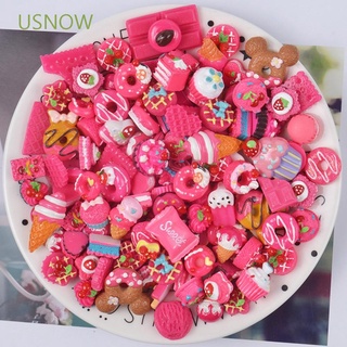 USNOW cartoon nail decoration non-toxic scrapbooking supplies slime charms beads for hairpin keychain kawaii 50 pcs gifts lightweight candy charm crafts