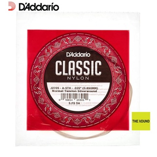 D ADDARIO Classical Guitar Single String สายกีตาร์คลาสสิค (สายปลีก) สาย 5 J 2705