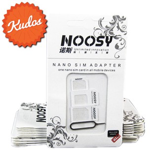 KUDOSTH  NOOSY Nano Sim Adapter ชุดแปลงนาโนซิมการ์ด + เข็มจิ้มถาดซิม ถาดซิม นาโนซิม ซิมการ์ด แปลงซิม