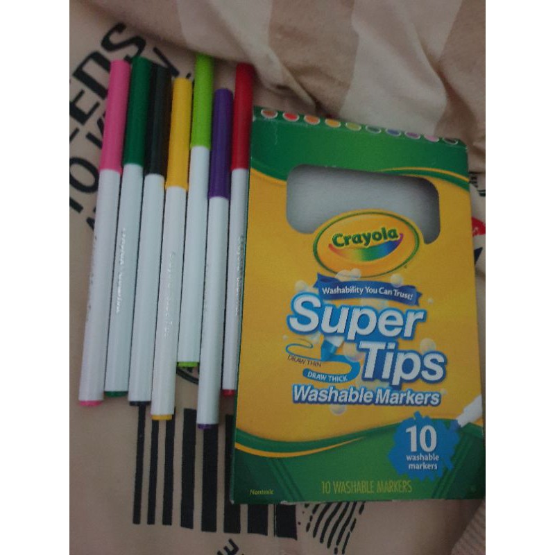 ปากกา Crayola Super Tips (ขายแยกแท่ง นำไปใช้ตามสะดวก หรือที่นิยมสุดโมดิฟายปากกาควง)