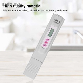 ปากกาทดสอบน้ําดิจิตอลจอแอลซีดี 0-9990ppm Tds Meter แบบพกพา