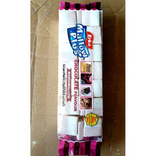 mallow plus สี่เหลี่ยม มาร์ชเมลโล่ รสช็อกโกแลต ตรา erko 180 g