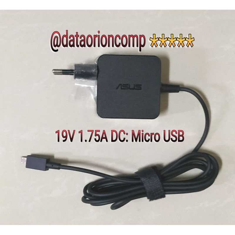 Asus Charger Adapter กล่อง 19V 1.75A USB สําหรับ Asus Vivobook E202 E202SA e203 E203N E203NA X205 X2