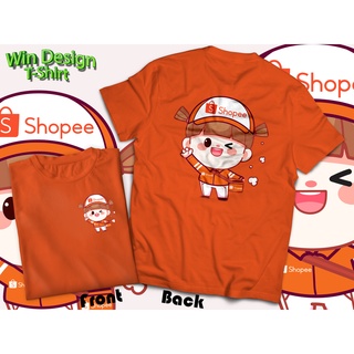 เสื้อSHOPEE CARTOON  ผ้าคอตตอน100%  ผ้าหนานุ่ม