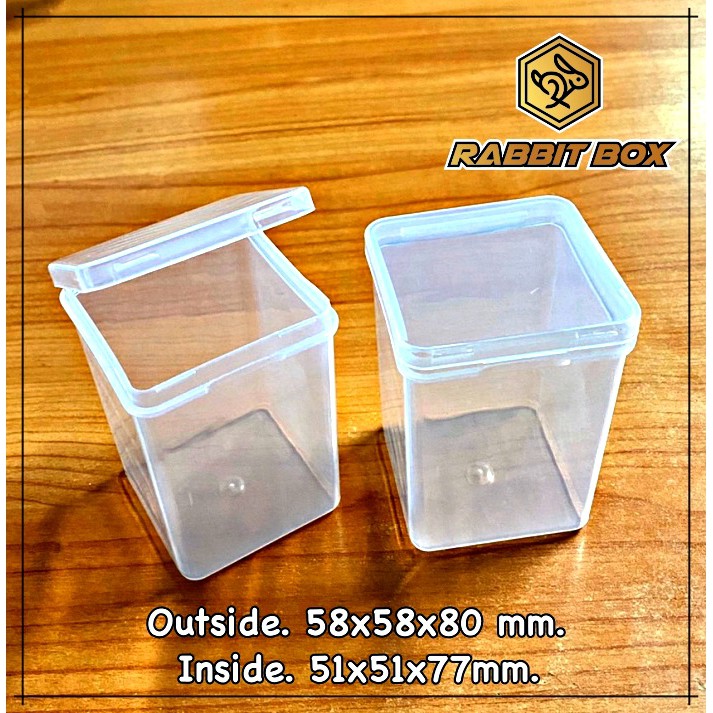 กล่องพลาสติก ขนาด 58x58x80 mm. จำนวน 10 ชิ้น – โปรปัง
