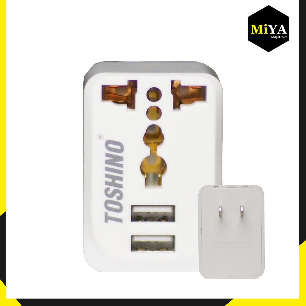 ปลั๊กแปลงรุ่น PU-E Toshino Travel Adapter