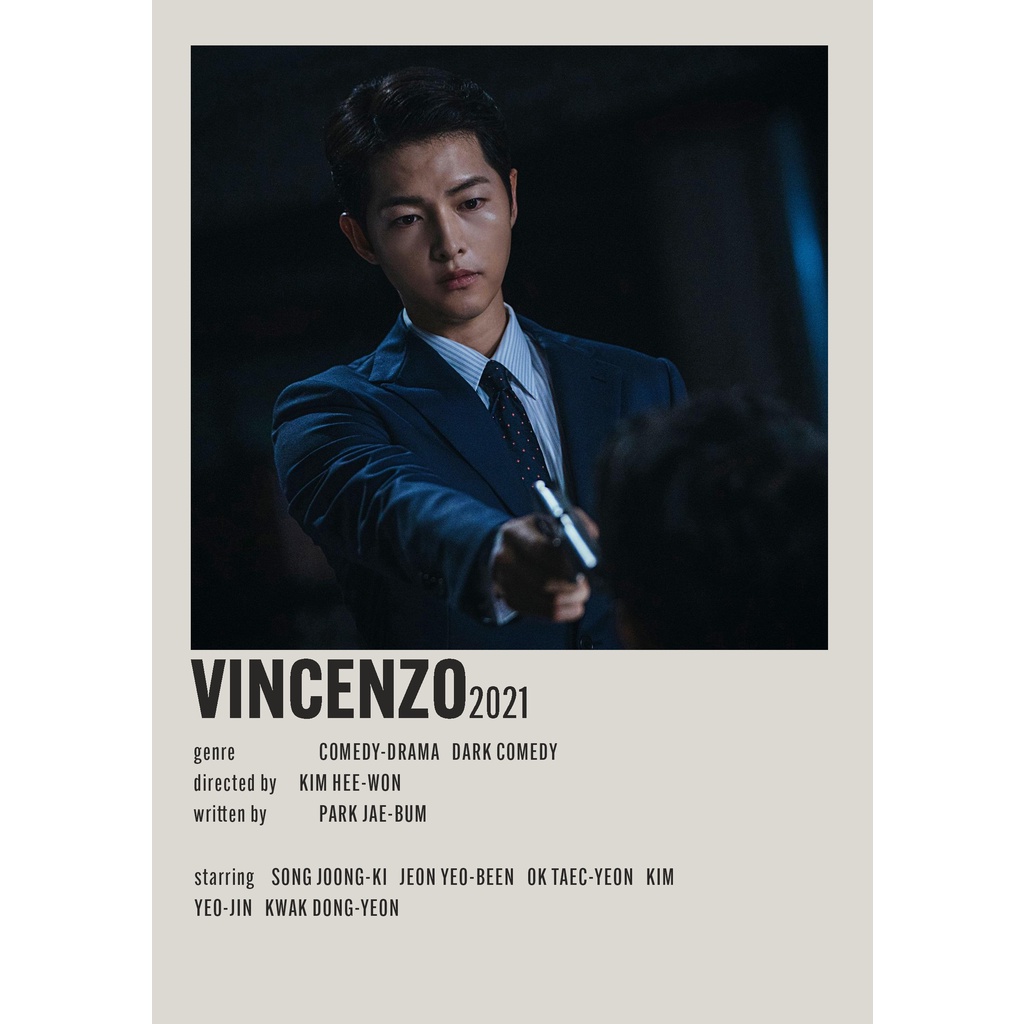 โปสเตอร์ VINCENZO DRAMA เกาหลีสําหรับบ้าน/ห้องนอน/สํานักงาน