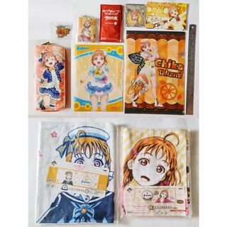 ของสะสมอนิเมะจาก เรื่อง Love Live! School Idol Sunshine!! Chika Takami Folder Keychain Bag Towel ETC X10 เลิฟไลพ์