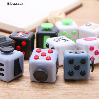 White Fidget Cube Anxiety Stress Relief Focus Adults Kids Attention Therapy CY 