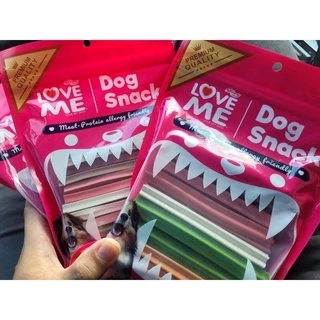 Love Me Dog Snack ❤️🐶 เลิฟมี ขนมแท่งขัดฟันเกรดพรีเมี่ยม บรรจุ 400g