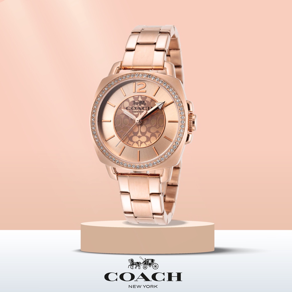 COACH รุ่น14503142 34mm นาฬิกาข้อมือผู้หญิง นาฬิกาcoach สายสแตนเลส นาฬิกาข้อมือผู้หญิงของแท้100% นาฬิกาแบรนด์เนม C020