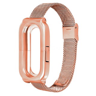 สายรัดข้อมือสแตนเลสสำหรับ Xiaomi Mi Band 3 Bracelet Screwless