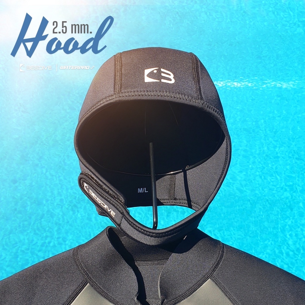 หมวกดำนำ้ - Bestdive 2.5 mm Hood - ผ้า Yamamoto Japan