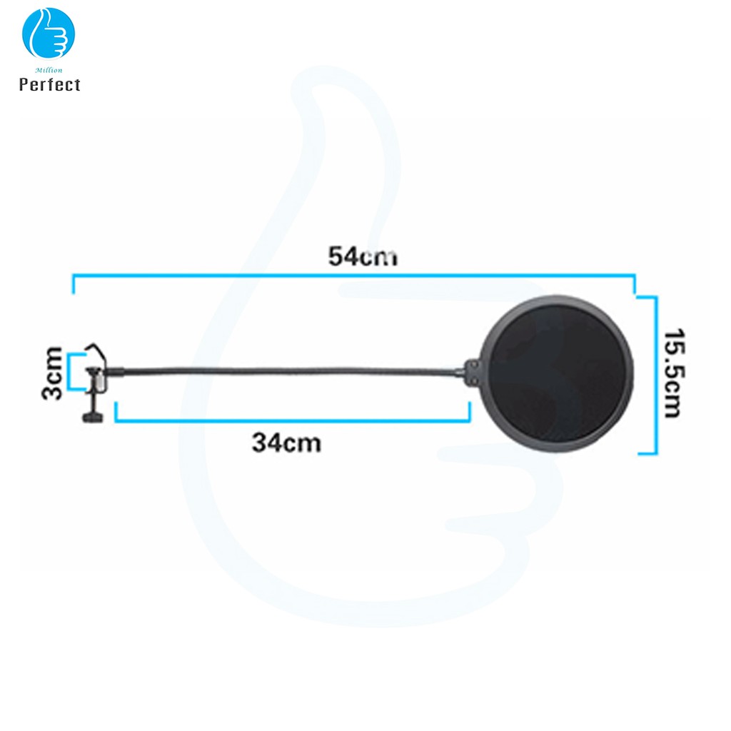 ที่กันลม ป๊อปฟิลเตอร์ สตูดิโอไมโครโฟน Studio Microphones Mic Pop Filter รุ่น MPF9 #8