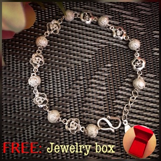 Flower bracelet Womens bracelet 925 sterling silver