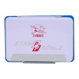 FLAMINGO แท่นประทับตรา No.2 สีหมึก : ดำ,แดง,เขียว,ม่วง,น้ำเงิน