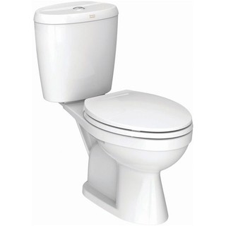 Sanitary ware 2-PIECE TOILET TF-2696SCDW-WT-0 3/4.5LITRE WHITE sanitary ware toilet สุขภัณฑ์นั่งราบ สุขภัณฑ์ 2 ชิ้น TF-2