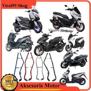 ที่วางโคมไฟ ติดแฮนด์บาร์รถจักรยานยนต์ Nmax Aerox Lexi Xmax ADV PCX Vario สีดํา แดง ทอง เงิน น้ําเงิน