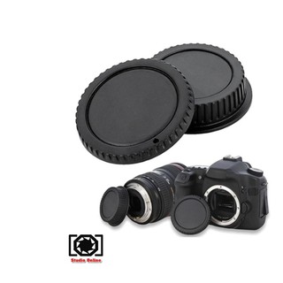 ฝาปิดบอดี้ ฝาปิดท้ายเลนส์ Front Body Cover and Rear Lens Cap Cover Protector